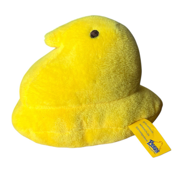 PEEPS Pink Plush Easter Baskets (1) Jumbo Chick -(1) Medium & Yellow Bunny Lot/3 - Picture 4 of 16